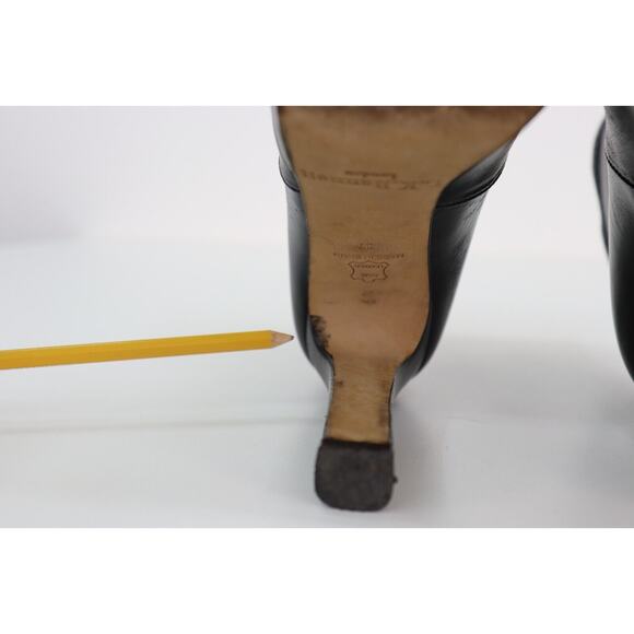 LK Bennett Platform Black Leather Sock Boots 4" Heel Size 6 or 6.5 - Picture 12 of 16